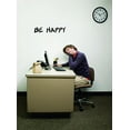 thumbnail image 1 of New Wall Ideas Be Happy Text Lettering Quote 16 X40", 1 of 1