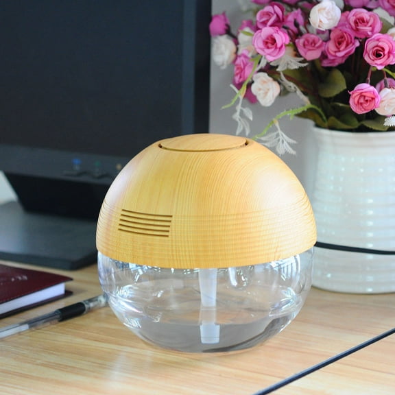 Uroma Air Humidifiers, Aromatherapy Air Revitalizer with 30ml Lavender Oil - Wood Grain Color