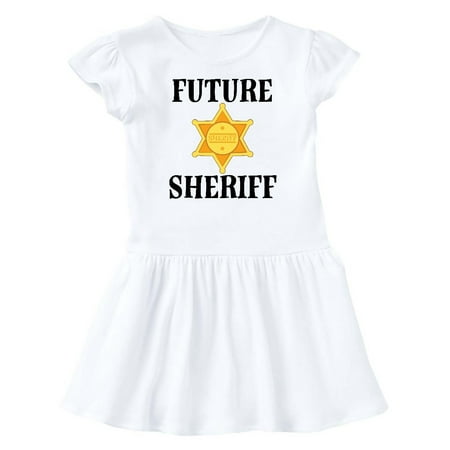 

Inktastic Future Sheriff Badge Outfit Gift Baby Girl Dress