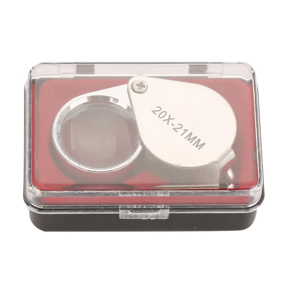 30X Portable Magnifier Folding Pocket Loupe with for Jewelry Checking