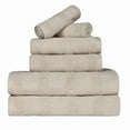 thumbnail image 2 of Superior Roma Cotton 6 Piece Assorted Towel Set, Stone, 2 of 10