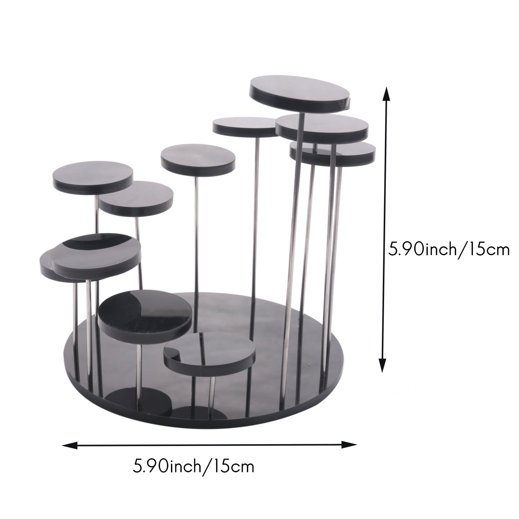 AKAT Cupcake Stand Acrylic Display Stand for Jewelry/Cake Dessert Rack Wedding Birthday Party Decoration Tools Black