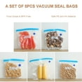 thumbnail image 3 of Mistaha 5 Pcs Sacs de Rangement sous Vide avec Pompe à Air pour Préparation de Repas, 3 of 8