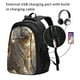 thumbnail image 2 of Fotbe Golden White Tiger Mochila con Estampado y Puerto USB para Hombre y Mujer, Mochila Antirrobo, Mochila de Viaje, Mochila Escolar, Mochila Universitaria, 2 of 7