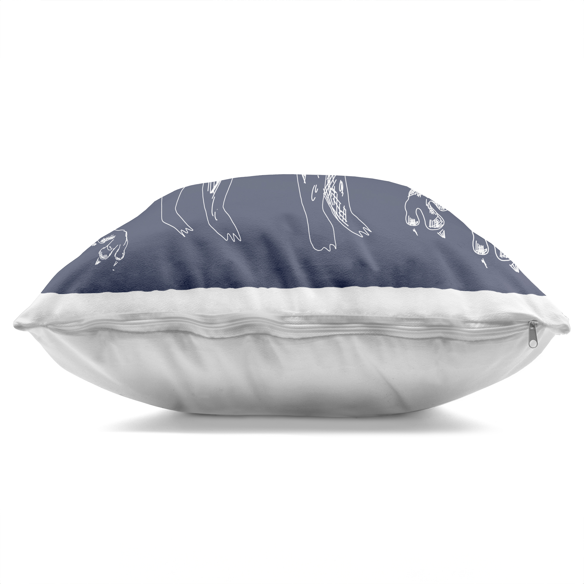 Stupell Industries Sketchy Stomp Dinosaur Decorative Printed Throw Pillow, design by HUE and MI and Sangita