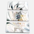 thumbnail image 2 of Designart 'White Stained Glass Floral Art ' Large Floral Wall Art Canvas, 2 of 3