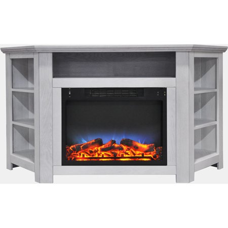 Cambridge Stratford 56 Electric Corner Fireplace Heater With Led Cambridge Stratford 56 Electric Corner Fireplace Heater With Led Multi Color Flame Display