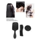 thumbnail image 4 of Juego De Peine Y Cepillo Para El Cabello, Ergonómico, Agarre Cómodo Negro, Juego De Peine Para Peinar El Cabello, Dientes Anchos Y Finos Ahuecados Para Uso Doméstico, 4 of 7