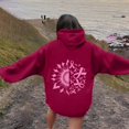 thumbnail image 5 of Womens Oversized Hooded Sweatshirt Long Sleeve Pink Ribbon Graphic Cancer Awareness Hoodies Casual Comfy Pullover Fall Tops 2025, 5 of 5