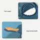 thumbnail image 5 of Herramienta de prensado de masa de pastelería para hornear 2 en 1 para cocina (azul), 5 of 7