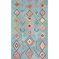 thumbnail image 2 of nuLOOM Belini Hand Tufted Wool Area Rug, 6' x 9', Turquoise, 2 of 4