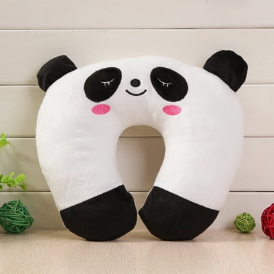 Almohada De Viaje Cojin Cervical Suave Para El Cuello Almohada Para Dormir Para Cochecito Coche Avion 26 30 Cm Panda TUNC Sencillez