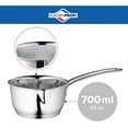 thumbnail image 4 of Kuchenprofi Stainless Steel Saucepan with Clad Bottom, 23-Ounce,Silver, 4 of 7