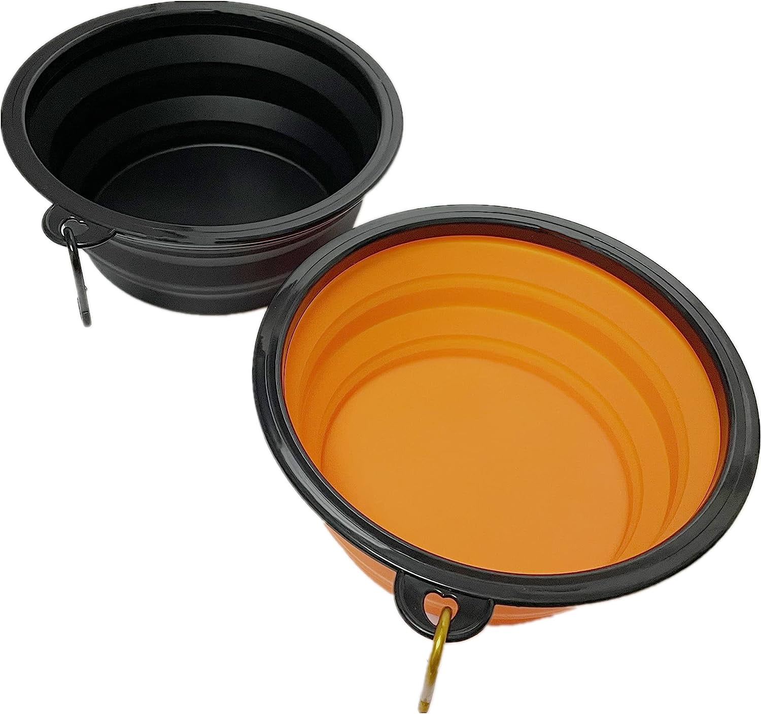 Large Portable Collapsible Pet Bowl, Foldable Food & Water Dish for