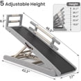 thumbnail image 2 of ABORON Folding Dog Ramp for Bed, 5-Level Adjustable Pet Ramp for Couch, Car and Sofa, Suitable for Small, Large and Senior Dogs and Cats, 2 of 7