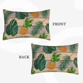 thumbnail image 4 of Daiia Pineapples Palm Leaves Bedding Waterproof Pillow Protector Zippered Queen – Bed Bug Proof Pillow Encasement-20"x30", 4 of 9