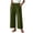 BHI34-Green, variant on Palazzo Pants For Women Summer 2026 Elastic Waist Wide Leg Ruffle Front Trousers Casual Boho Beach Vacation Pants Khaki S