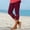 Red, variant on Drovellove Women's Plus Size High Waisted Capri Joggers – Slim Fit Yoga Pants for Workout & Casual Wear