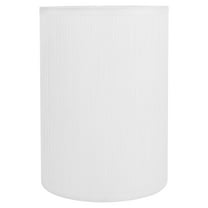 Eease Cylindrical Lampshade - White Drum Cover for Table/Floor Lamp (E27/E14)