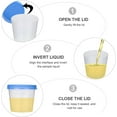 thumbnail image 3 of 50pcs 40ml Urine Cup Plastic Sterile Urine Cups sterile specimen cups Specimen Collection Cups with Lids Urine Container Specimen Containers Urine Testing Accessories (Random Color), 3 of 4