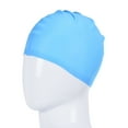 thumbnail image 4 of Uxcell Silicone Swim Cap Waterproof Swimming Hat Comfortable Non-Slip Swimming Caps for Women Men Adult Long Short Hair Light Blue, 4 of 6
