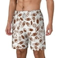 thumbnail image 2 of Uemuo Rugby Style Pattern Mens Swim Trunks Quick Dry Board Shorts with Mesh Lining, Stretch Beach Shorts Quick Dry No-Chafing Board Shorts-Small, 2 of 9