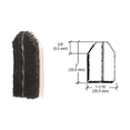thumbnail image 4 of C.R. Laurence PDP1BL-XCP10 CRL Black Door Jamb Dust Pad 0.05 lb. - Pack of 10, 4 of 5