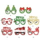 thumbnail image 5 of Yuarrent Favor de fiesta para gafas decorativas navideñas Adornos navideños únicos adecuados para todas las edades Kits de decoración para fiestas multicolor Oro Inglés, 5 of 6
