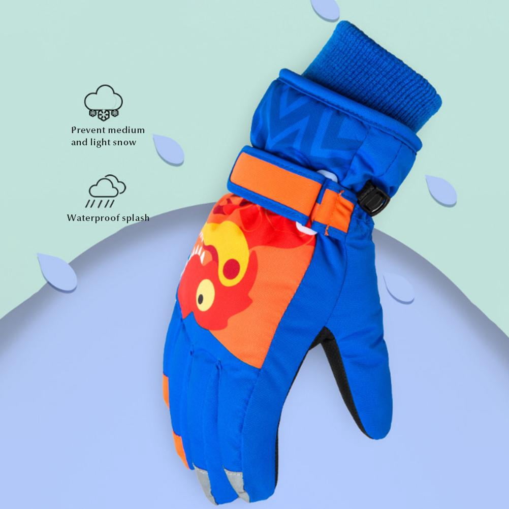 3 Paires Gants En Molleton Enfants 8-12 Ans - Gants Hiver Chauds Et Doux Gris/Bleu/Noir - Garçons