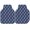 Blue, variant on Vintage Black Mountain Car Floor Mats 4 Pieces,Front & Rear Auto Carpet Mats Full Set with Rubber Backing,Boho Brown Sun Natural Hills Forest Universal All Weather Car Floor Protectors for SUV Truck