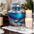 thumbnail image 6 of MUKTIVE Flamingo Urns for Human Ashes Adult Woman - Black Large Urns for Ashes Adult Male - Decorative Funeral Urn for Grandmother - 10 Inch Cremation Urn for Father, 6 of 7