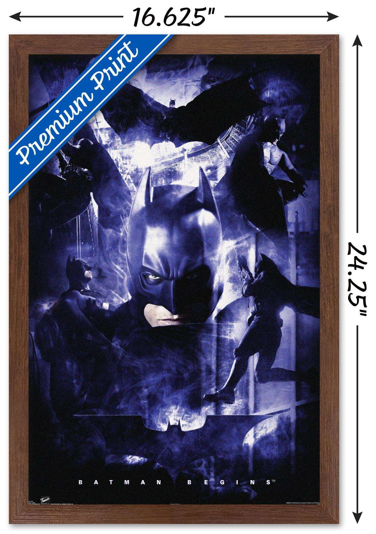 DC Comics - Batman - Action Wall Poster, 14.725" x 22.375", Framed