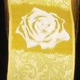 thumbnail image 2 of The Ribbon People Yellow Brass and White Print Wired Craft Ribbon 1.5" x 54 Yards, 2 of 2