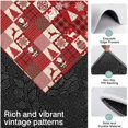 thumbnail image 3 of Red Christmas Patchwork Pattern Kitchen Rugs Sets Of 3,Kitchen Runner Rugs Non Skid Washable,Decorative Kitchen Floor Mats for Kitchen,Sink,Laundry,17"x30"+ 17"x47" + 17"x59", 3 of 6