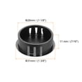 thumbnail image 2 of Uxcell 64Pcs 1.1" Tapones de agujero de plástico negro tipo flush para panel, tapones de extremo para tubos de bloqueo, mueble, armario, 2 of 6