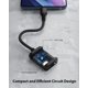 thumbnail image 4 of Adaptador USB-C a 3,5 mm para auriculares y cargador Stouchi Black, 4 of 6