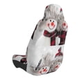 thumbnail image 2 of Naloa Christmas Snowman With Hat Car Seat Covers Universal Front Seat Coves for Car Accessories ,Padded Car Covers for Automotive, SUV, Truck, and Van, 2 of 5