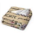 thumbnail image 2 of A Letter To My Mom Blanket Gifts For Kids Adults - Lightweight Throw Blanket For Bedroom Living Room Decor Soft Fuzzy Fleece Cozy Plush Bed Couch 40"X30", 2 of 7