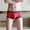 Red, variant on Mens Boxer Briefs Front Pouch Boyshorts Panties Soft Comfort Lightweight Breathable Underwear