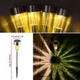 thumbnail image 3 of Lámparas de tierra inalámbricas Energía solar Luces LED para césped Luces de jardín al aire libre impermeables Luz cálida 8 piezas Advancent HA006256-03B, 3 of 7