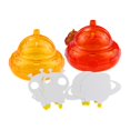 thumbnail image 3 of 2 piezas de trampas para moscas de la fruta roja con forma de nave espacial pequeña para colgar al aire libre para granjas de s Estilo B, 3 of 8