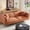 Brown, variant on YWEN 82.7" Modern Sofa, 3-Seater Upholstered Couch with Metal Legs, Luxury Deep Seats Cloud Curved Sofas, Minimalist Living Room Couches for Apartment, Home Office, Bedroom