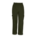 thumbnail image 5 of DHFJKG Womens Corduroy Pants High Waisted Elastic Drawstring Cargo Loose Fit Wide Leg Joggers Pants With Pockets Soft Trousers, 5 of 5