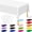 White, variant on Disposable Plastic Tablecloth - 2 Pcs, 108 x 54 In/72 x 54 In, Waterproof Rectangular Picnic Table Cover for Outdoor & Indoor Parties