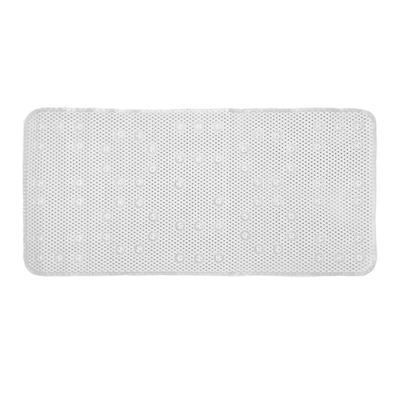 Tapis pour baignoire antidérapant Softee en PVC, blanc, 17 po x 36 po