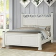 thumbnail image 6 of Roundhill Furniture Laria Antique White Finish Wood Panel Bed, Queen Size, 6 of 6