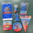 thumbnail image 5 of Decoración para fiesta de cumpleaños de Paw Patrol, vajilla de papel roja de Paw Patrol, vasos, platos y servilletas, kit de globos, juego de suministros para feliz cumpleaños, 5 of 5