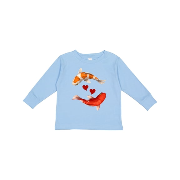 Inktastic Koi Carp Fish Japanese Boys or Girls Long Sleeve Toddler T-Shirt