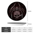 thumbnail image 2 of Yiaed Spider with Skull Print Bone China Decorative Plate Ceramic Dinner Plates Art Crafts with Display Stand-7in, 2 of 6