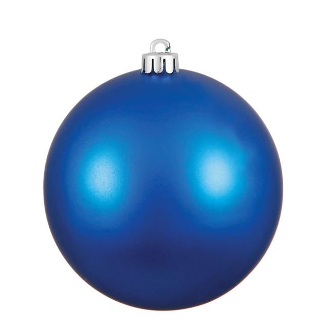 Blue Matte UV Shatterproof Ball Ornament, 2.4 in.